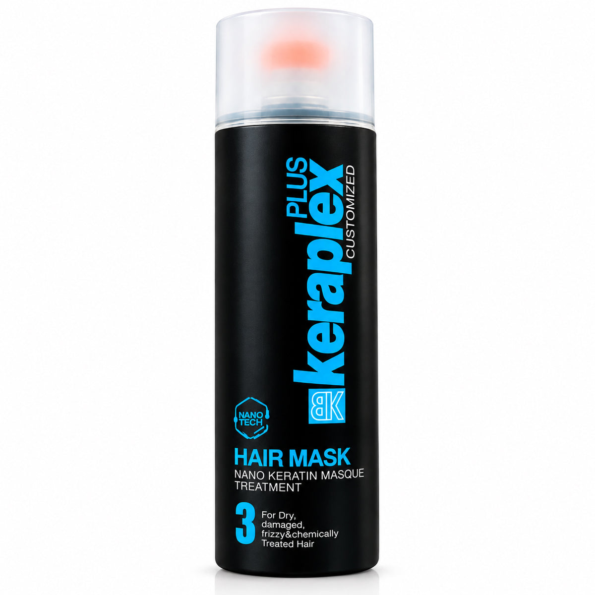 BK Keraplex Plus Nano Tech Hair Mask 1000ml professional nano keratin masque treatment for dry, damaged, frizzy, and chemically treated hair, barcode 0100140834821